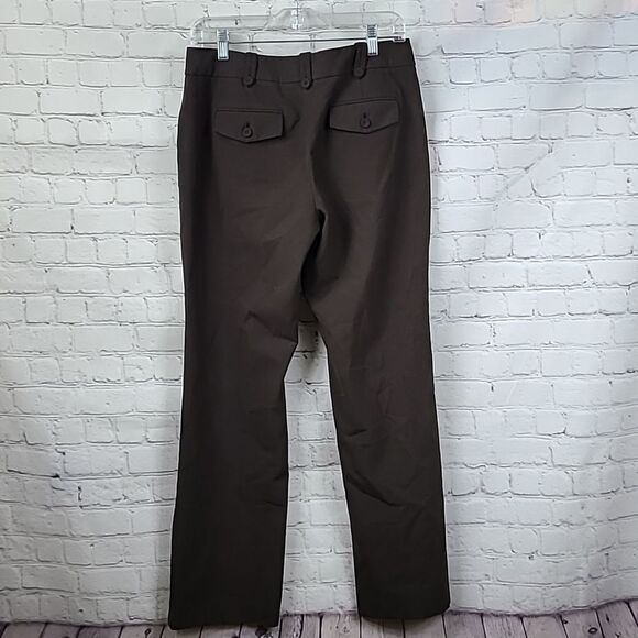Talbots Brown Signature Boot Dress Pants Size 6 Work Trousers Office Apparel - Picture 7 of 8